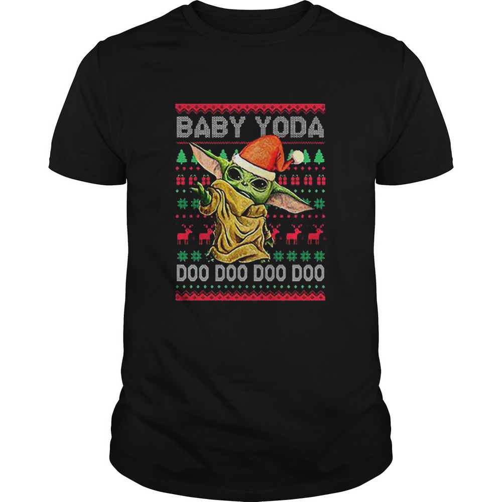 Baby Yoda Doo Doo Doo Ugly Christmas Shirt